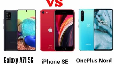 مُقارنة هواتف iPhone SE مُقابل OnePlus Nord مُقابل Galaxy A71 5G